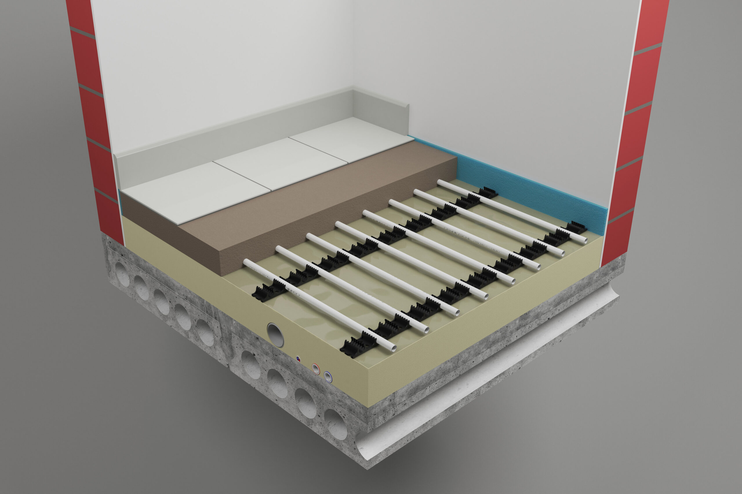 U-latten vloerverwarming